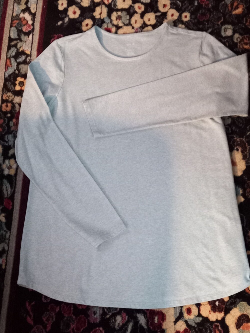J jill Light Sage/gray Long Sleeve Women’s Knit Top